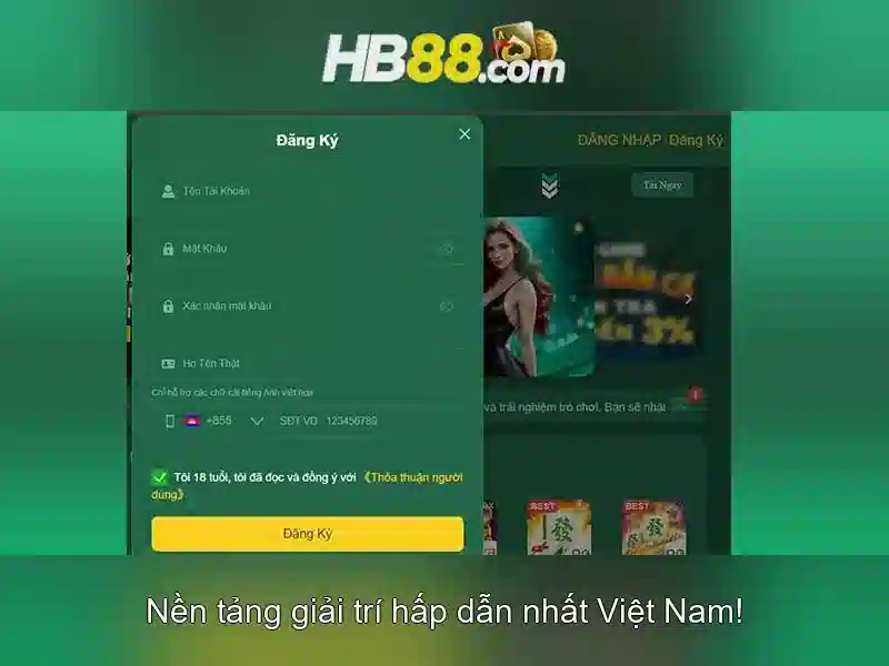 HB88: Tổng quan về nền tảng chơi trực tuyến Giao diện nhà cái hoàn hảo